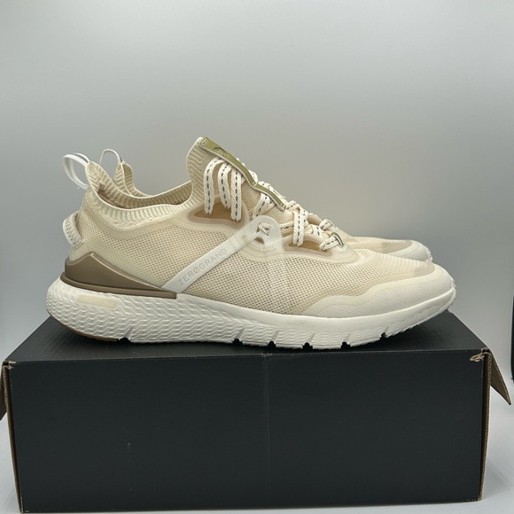 Cole Haan Cream Sneakers with smooth Sole and Textured Design - Picture 6 of 9